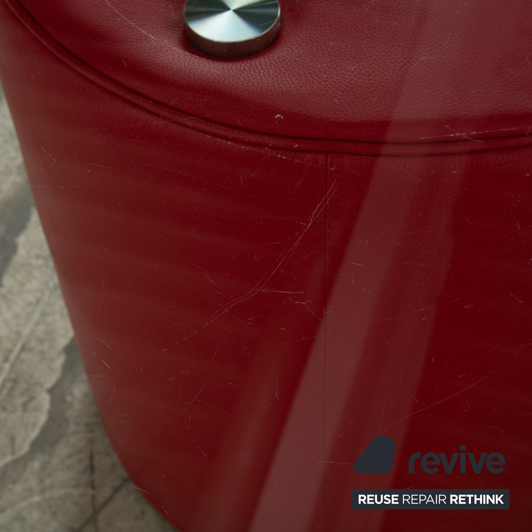 Bretz Glass Dining Table Red 159 x 99 cm