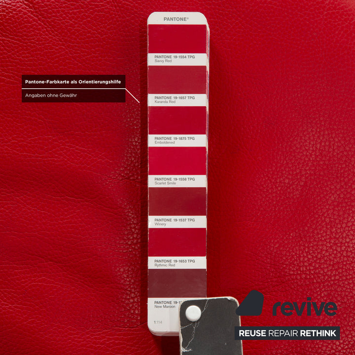 Bretz Jeannie Leather Armchair Red