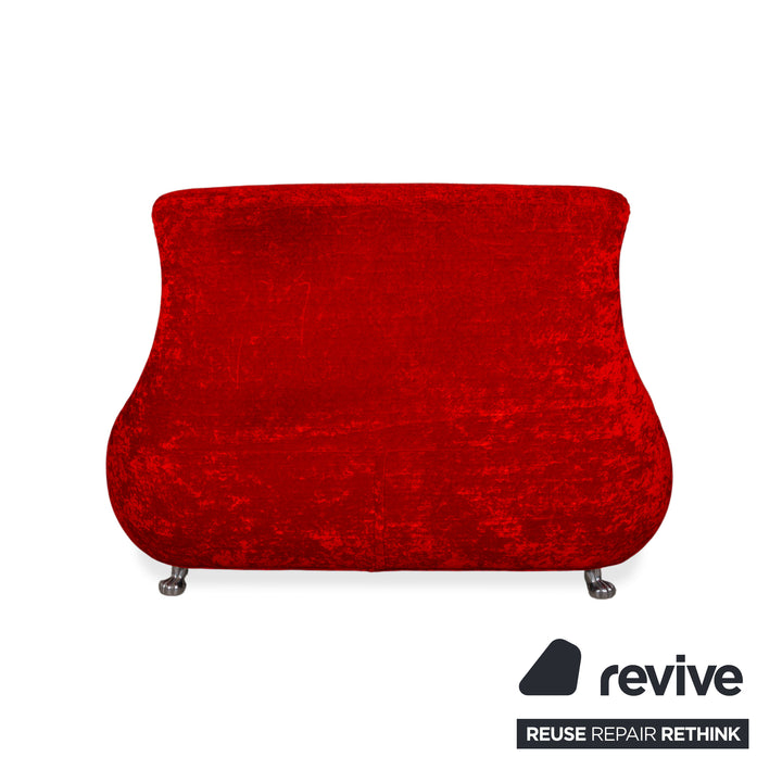 Bretz Jeannie Stoff Zweisitzer Rot Sofa Couch