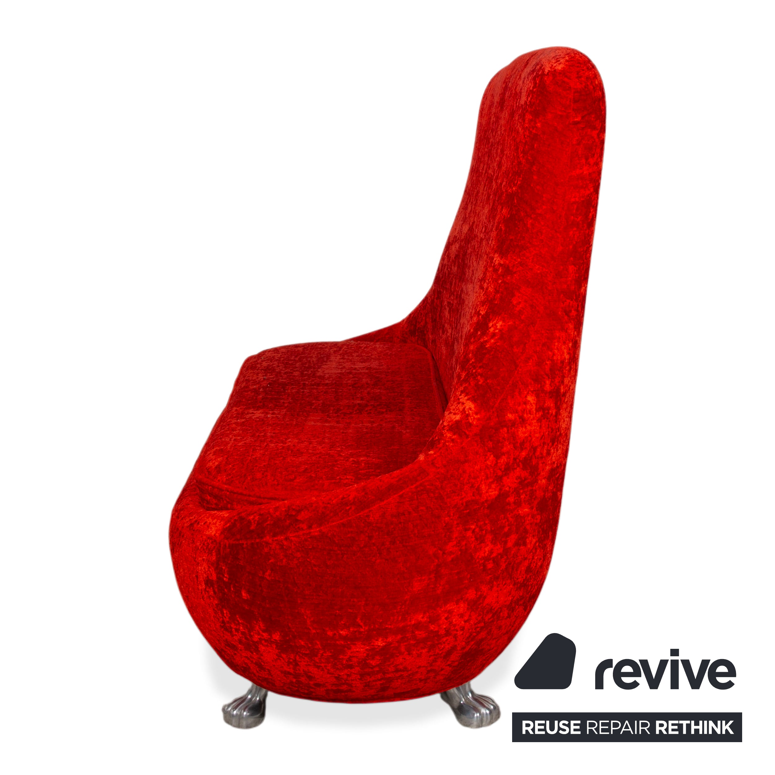 Bretz Jeannie Stoff Zweisitzer Rot Sofa Couch