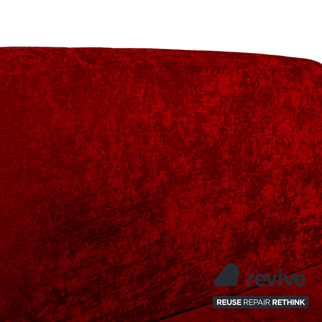 Bretz Jeannie Stoff Zweisitzer Rot Sofa Couch