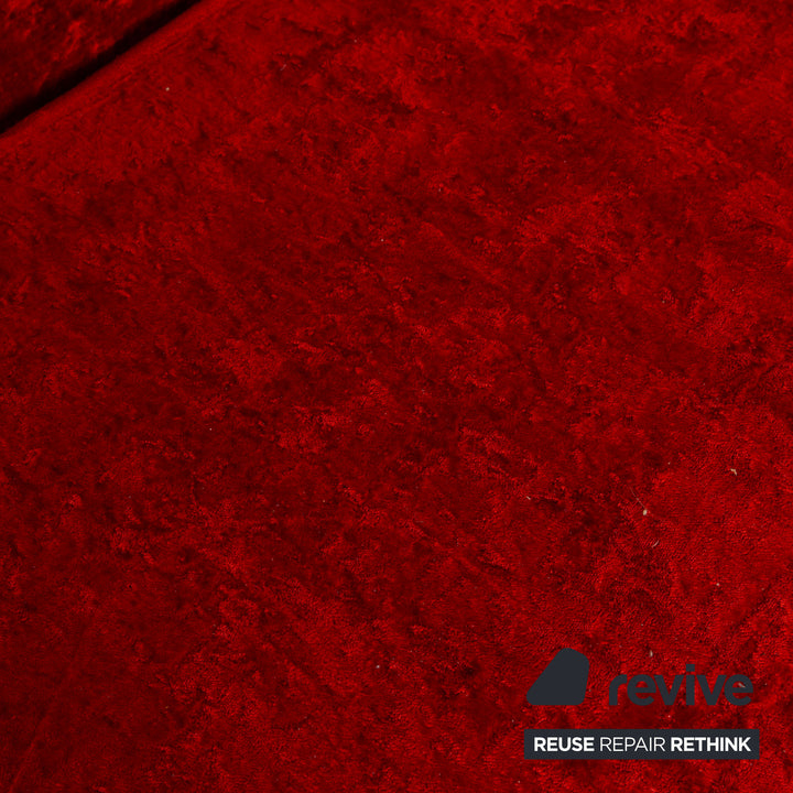 Bretz Jeannie Stoff Zweisitzer Rot Sofa Couch