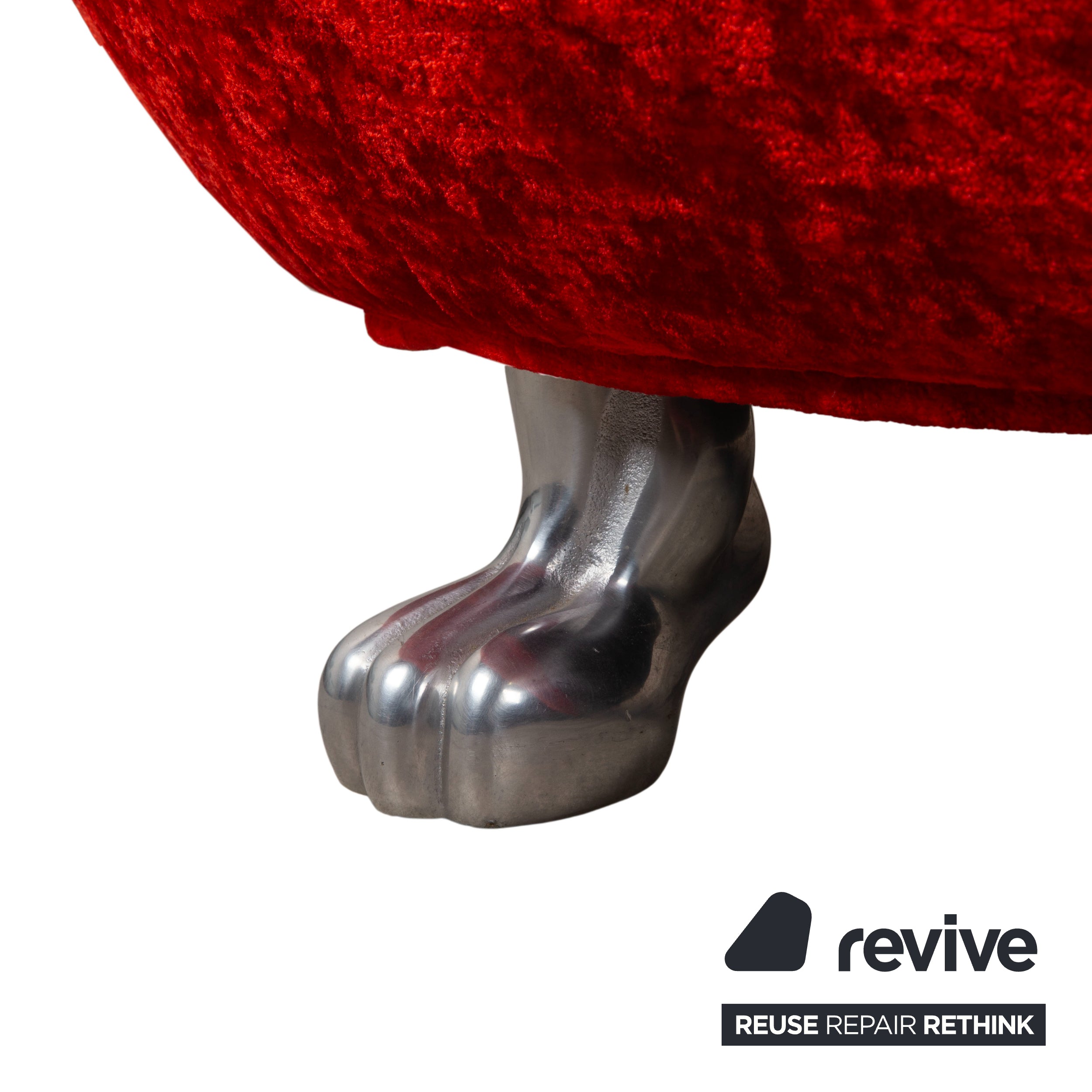 Bretz Jeannie Stoff Zweisitzer Rot Sofa Couch