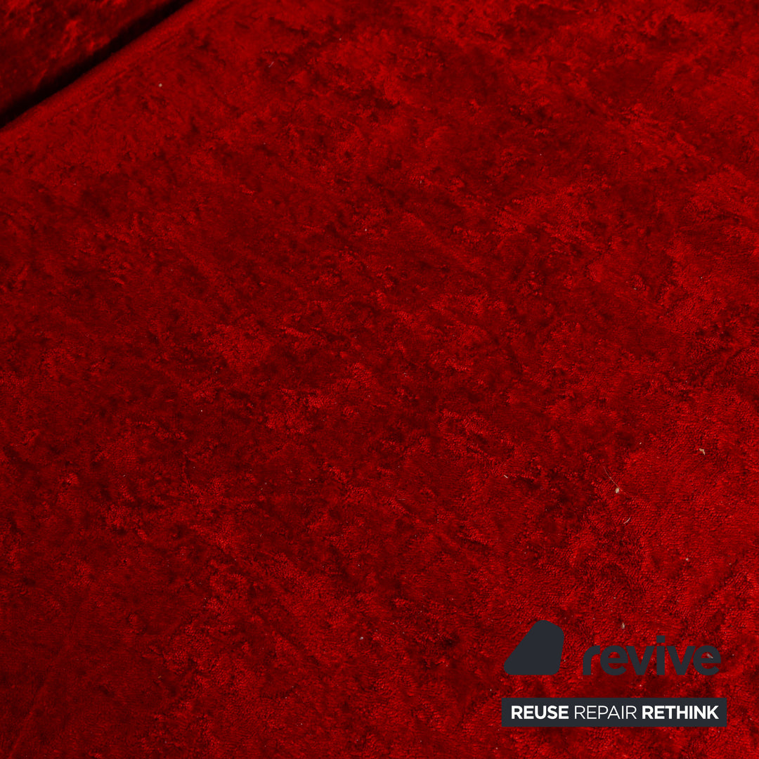 Bretz Jeannie Stoff Zweisitzer Rot Sofa Couch