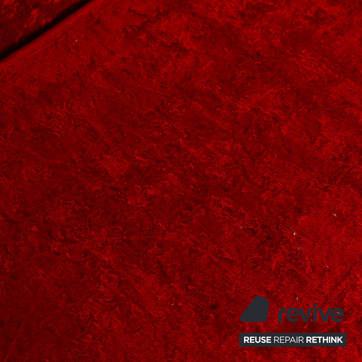 Bretz Jeannie Stoff Zweisitzer Rot Sofa Couch