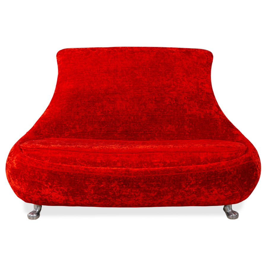 Bretz Jeannie Stoff Zweisitzer Rot Sofa Couch
