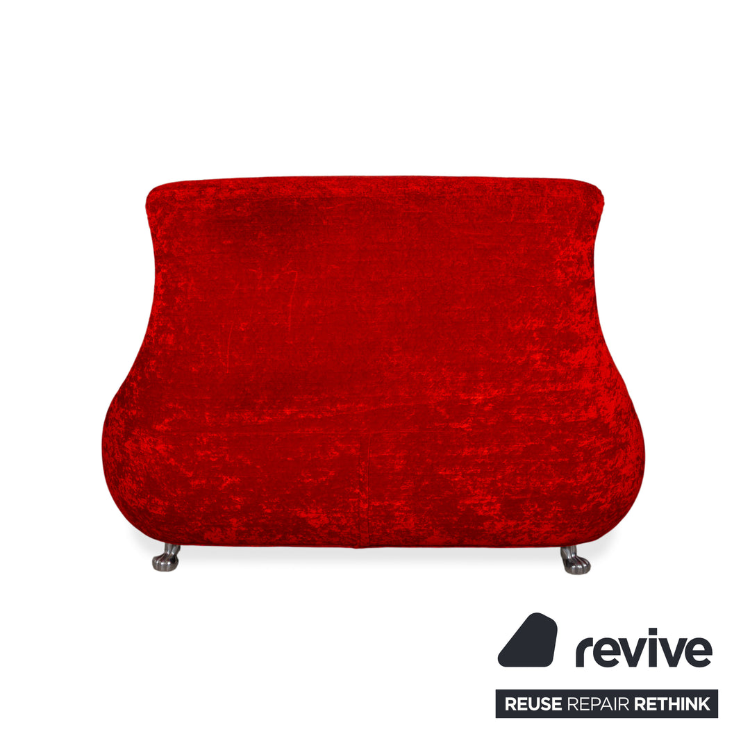 Bretz Jeannie Stoff Zweisitzer Rot Sofa Couch