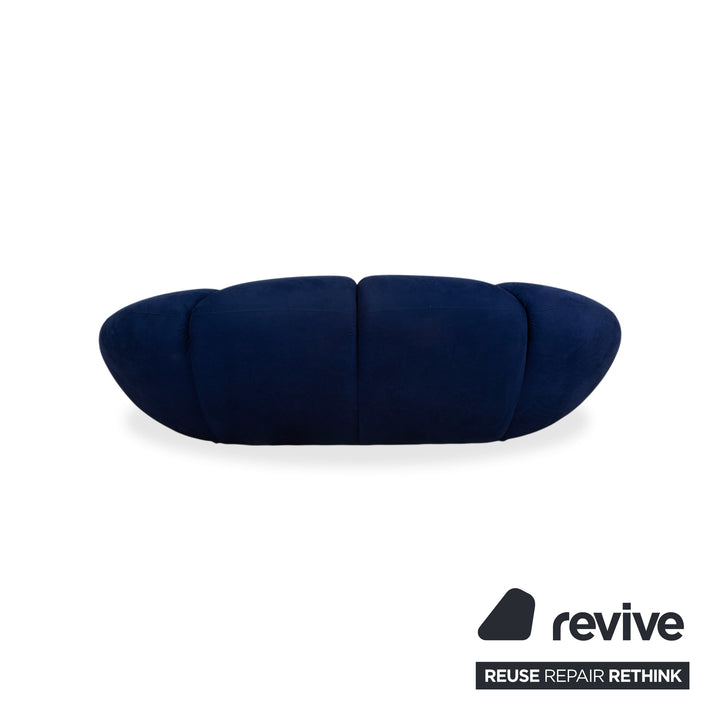 Bretz Kautsch Stoff Viersitzer Blau Saphirblau Sofa Couch