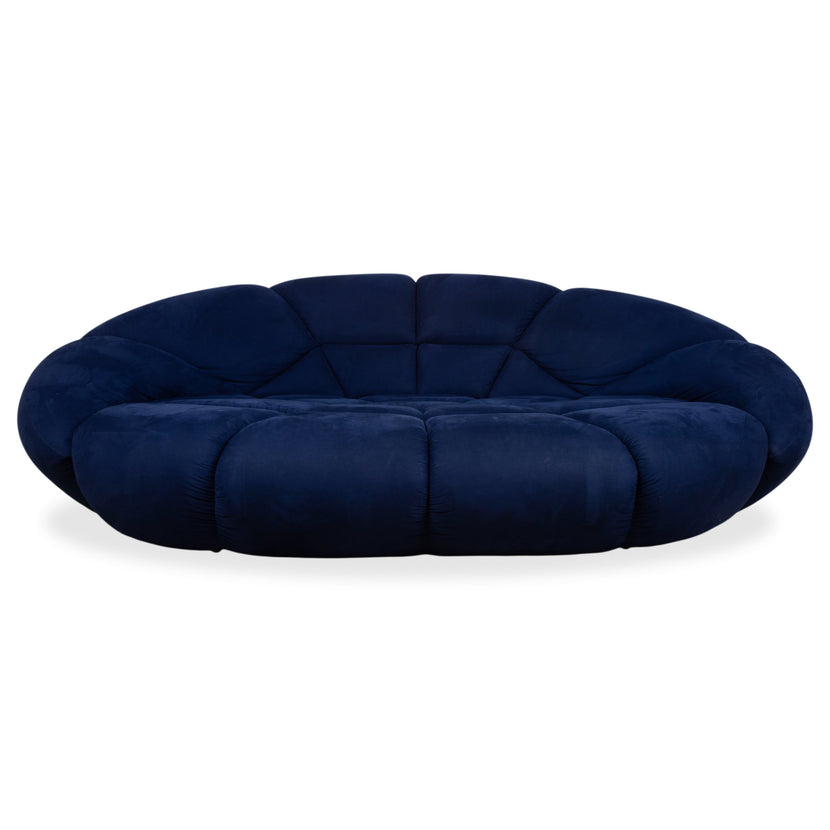 Bretz Kautsch Stoff Viersitzer Blau Saphirblau Sofa Couch