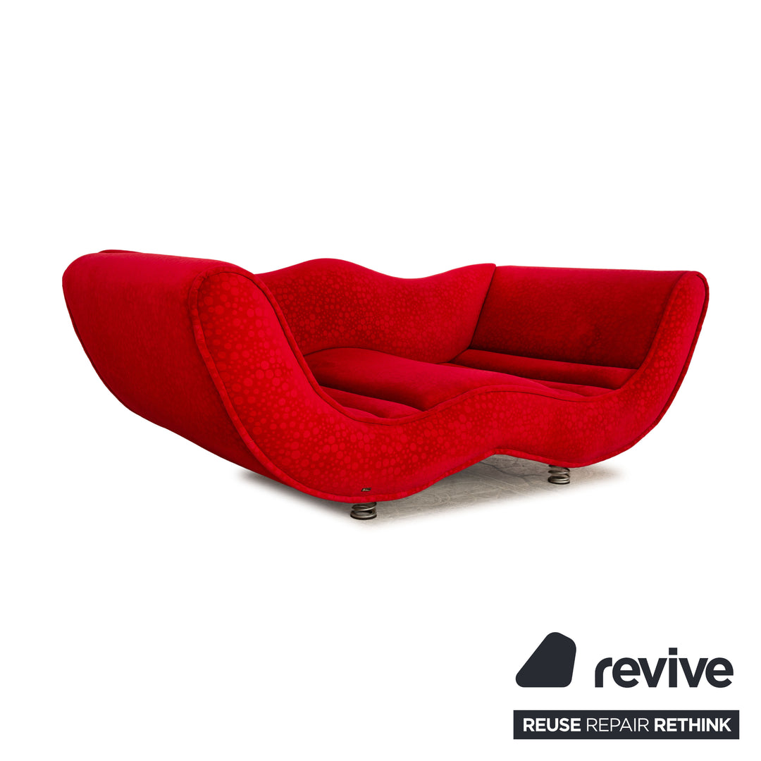 Bretz Laola Hookipa Fabric Three Seater Red Sofa Couch