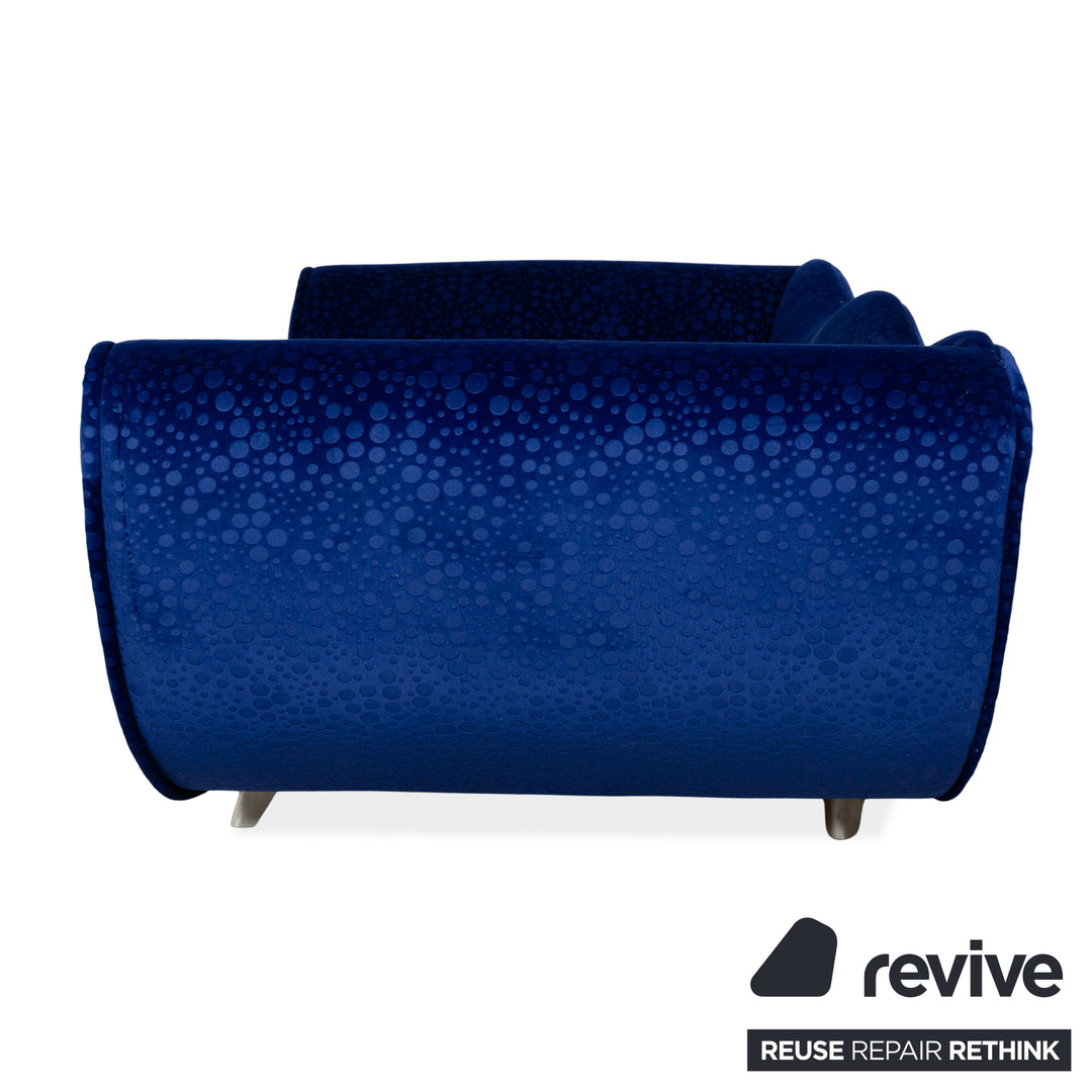 Bretz Laola Hookipa Stoff Zweisitzer Blau Sofa Couch