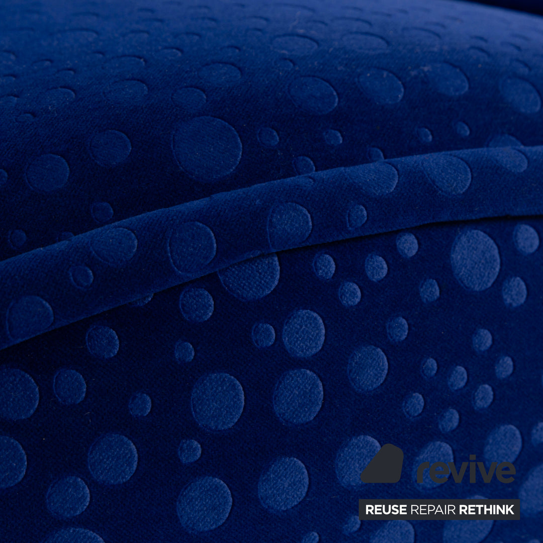 Bretz Laola Hookipa Fabric Two-Seater Blue Sofa Couch