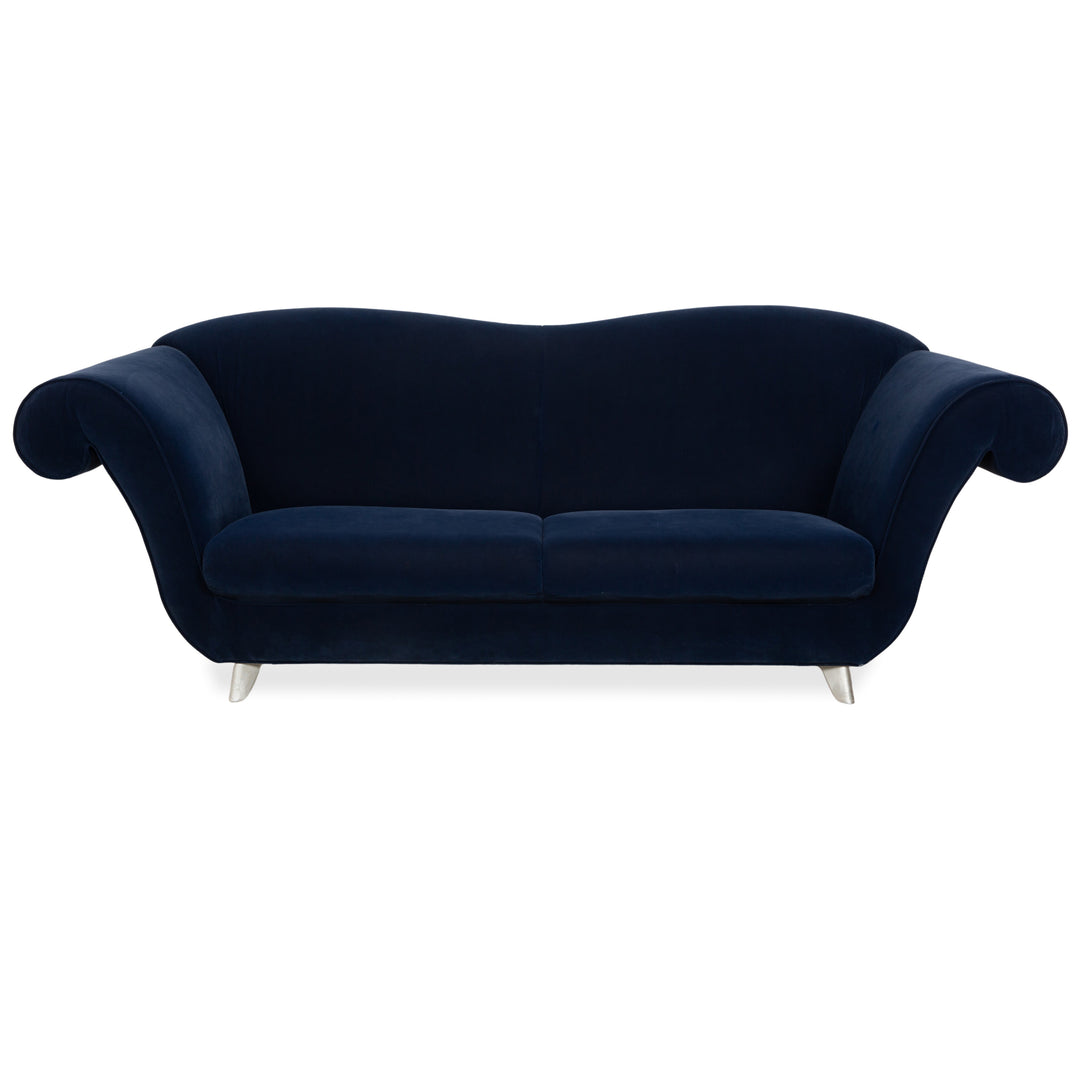 Bretz Loulou Stoff Dreisitzer Dunkelblau Sofa Couch