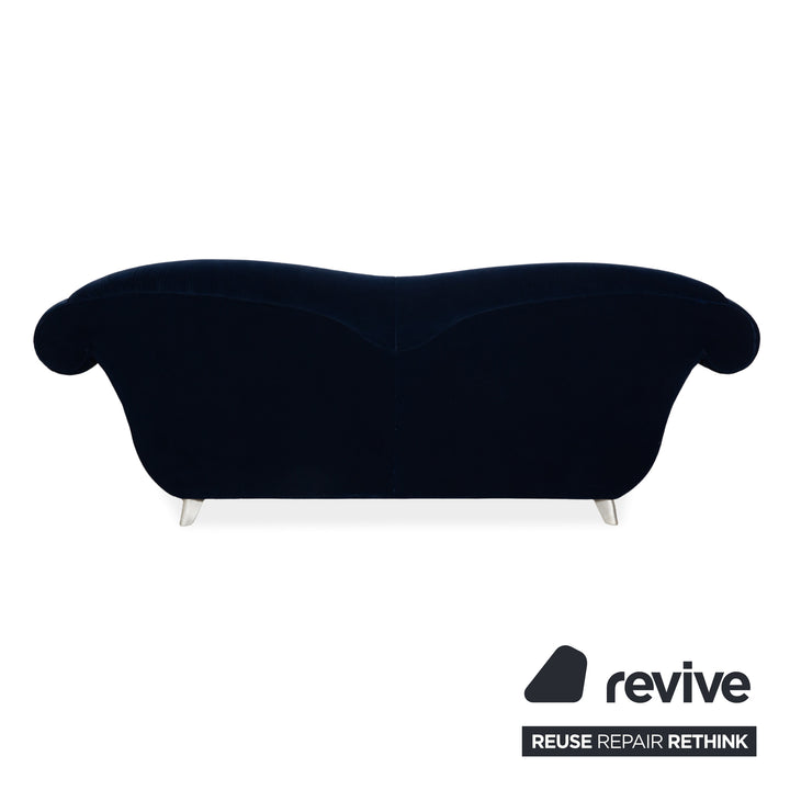 Bretz Loulou fabric three-seater dark blue sofa couch