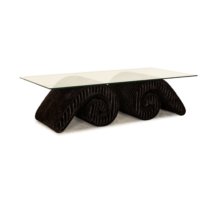 Bretz Mammut Glass Black Brown Coffee Table