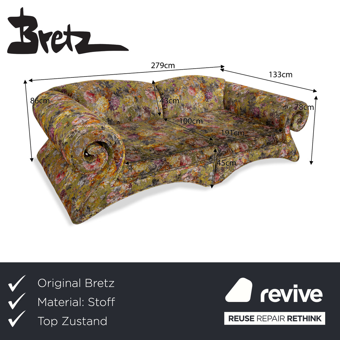 Bretz Mammut Stoff Viersitzer Grün Sofa Couch