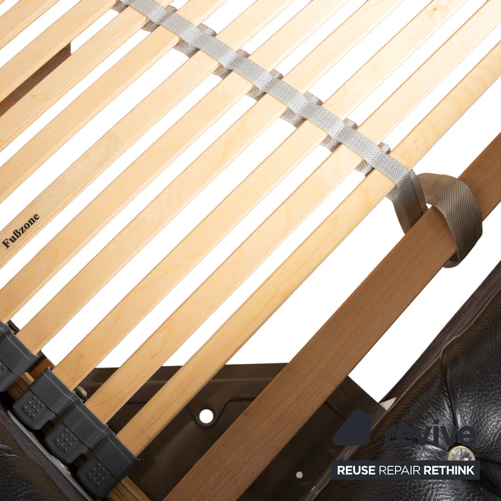 Bretz Marilyn Leder Bett Schwarz Schlafzimmer