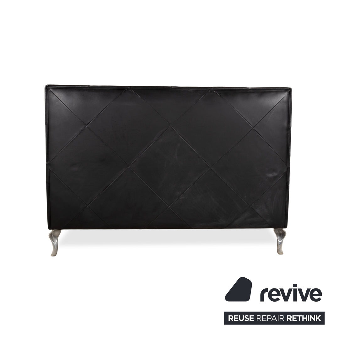 Bretz Marilyn Leder Bett Schwarz Schlafzimmer