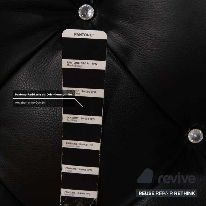 Bretz Marilyn Leder Bett Schwarz Schlafzimmer