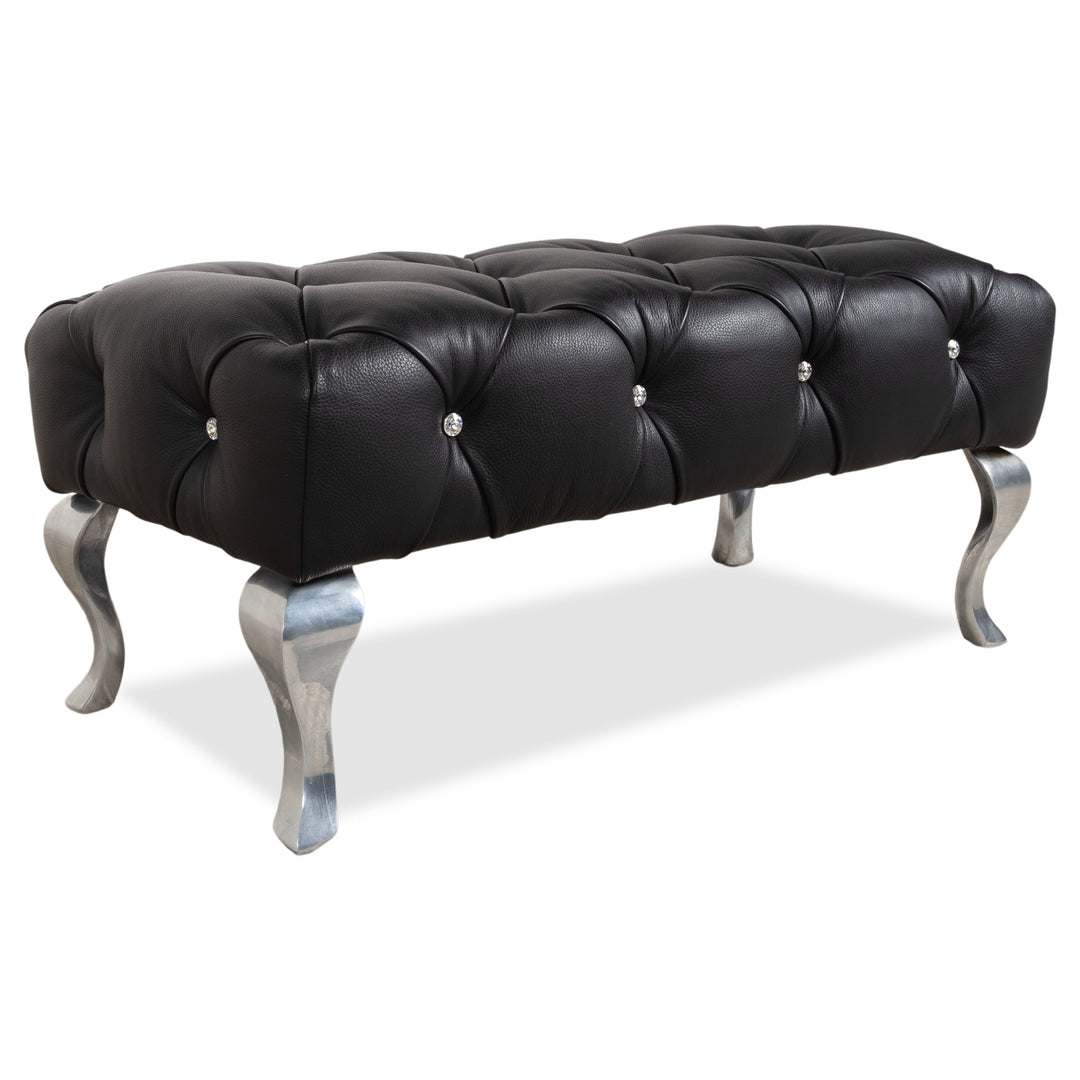 Bretz Marilyn Leather Stool Black
