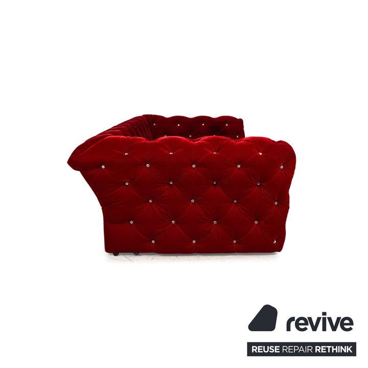 Bretz Marilyn Stoff Viersitzer Rot Sofa Couch