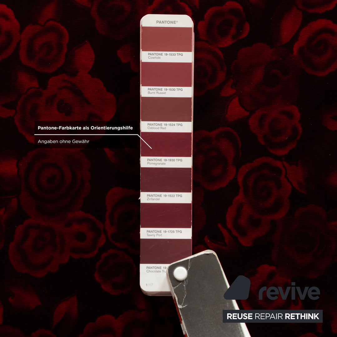 Bretz Monster Stoff Zweisitzer Rot Muster Schlafsofa