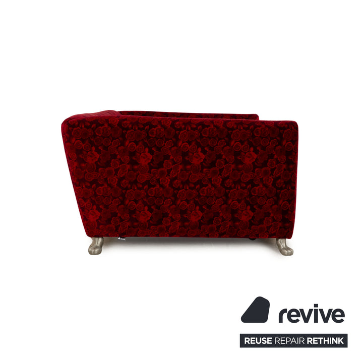 Canapé-lit 2 places Bretz Monster en tissu rouge
