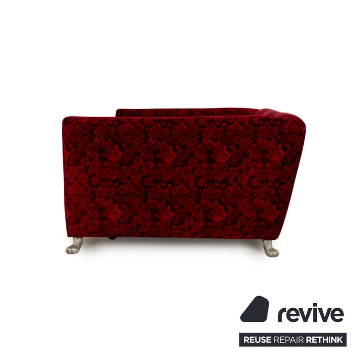 Canapé-lit 2 places Bretz Monster en tissu rouge