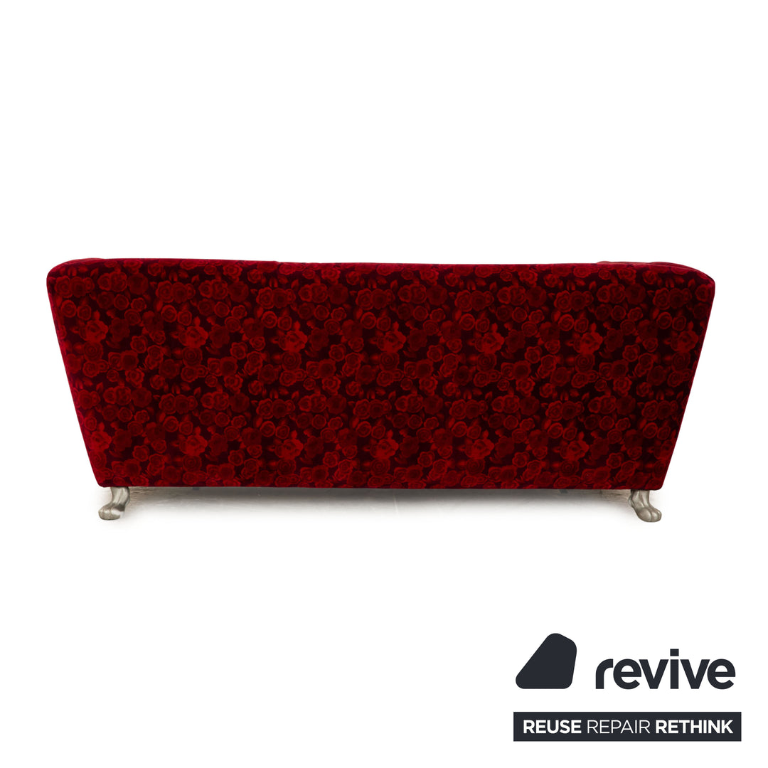 Canapé-lit 2 places Bretz Monster en tissu rouge