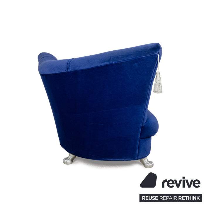 Bretz Nana fabric lounger blue