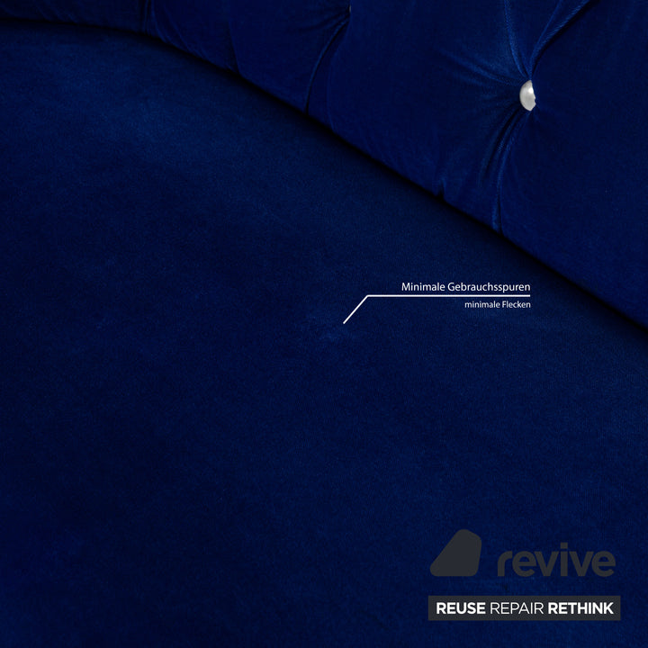 Bretz Nana fabric lounger blue