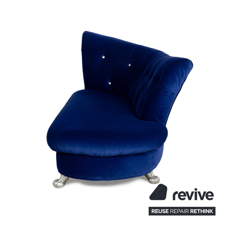 Bretz Nana fabric lounger blue