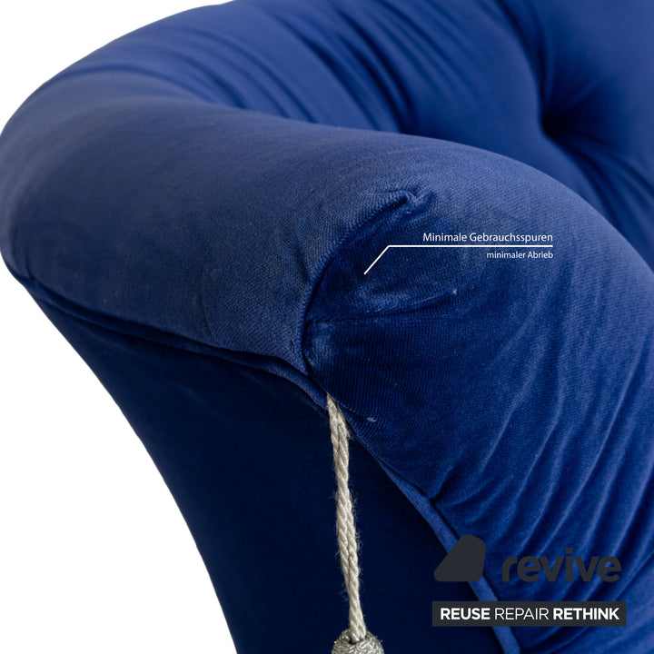 Bretz Nana fabric lounger blue