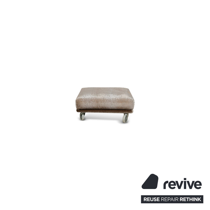 Bretz Napali Sofa Set Fabric Three-Seater Stool Brown Grey Cream Couch