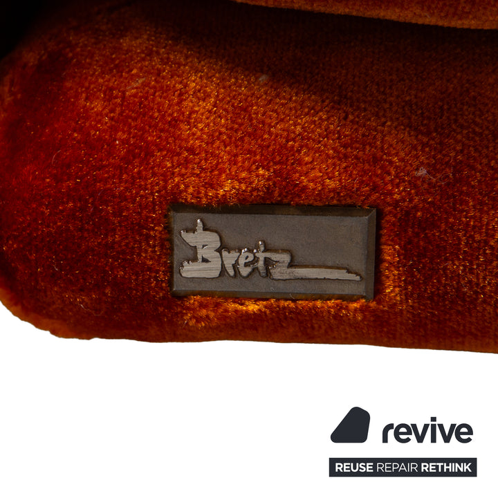 Bretz Napali Stoff Ecksofa Orange Sofa Couch