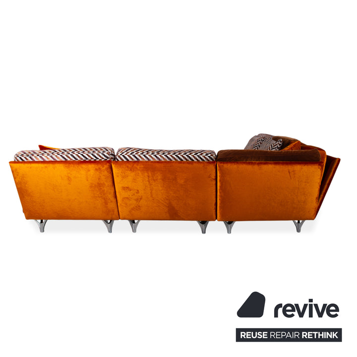Bretz Napali Stoff Ecksofa Orange Sofa Couch