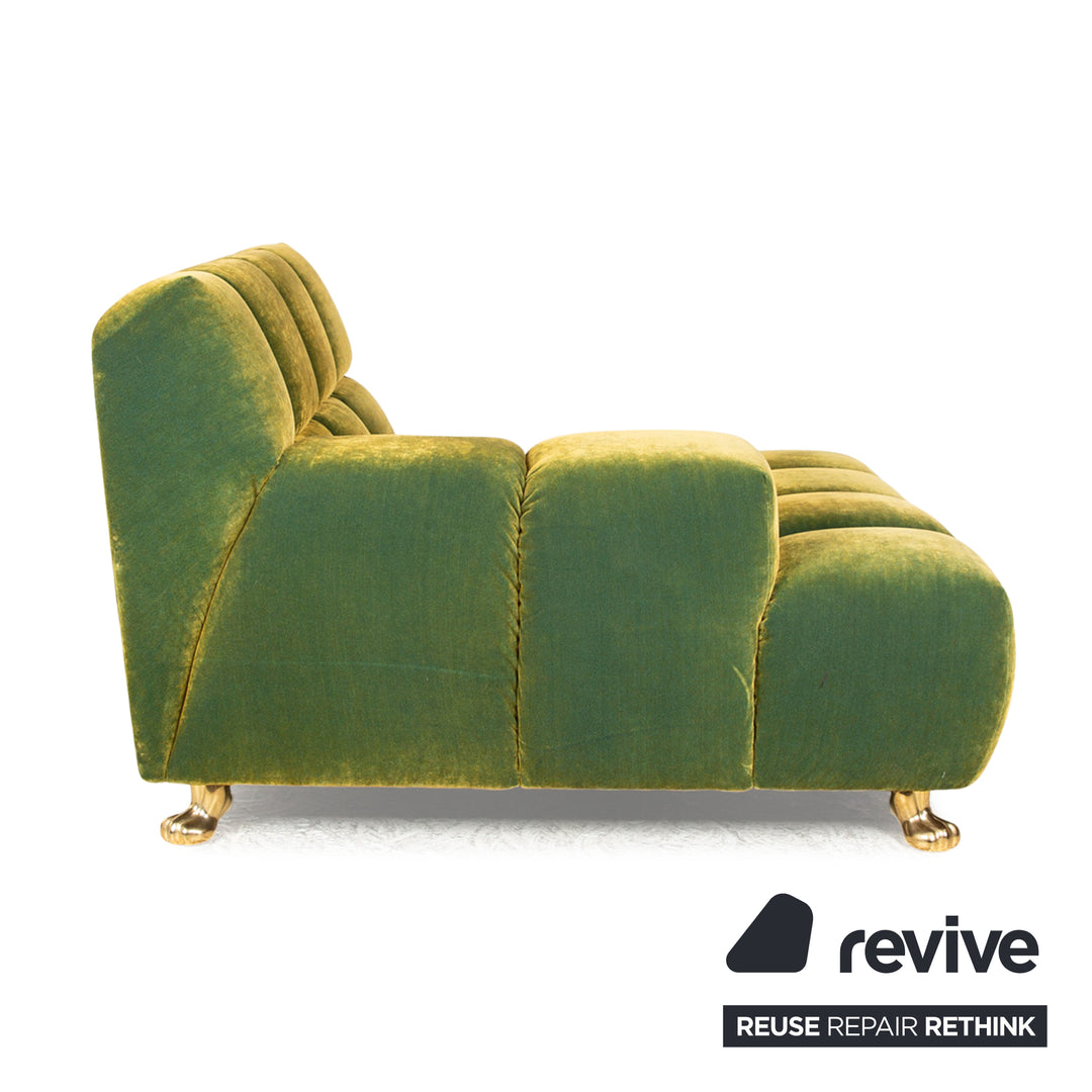 Bretz Ocean 7 Fabric Lounger Green Yellow Recamiere Daybed Sofa Couch