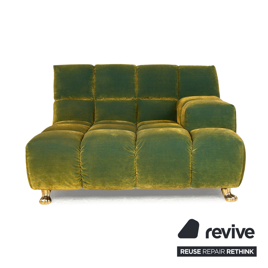 Bretz Ocean 7 Fabric Lounger Green Yellow Recamiere Daybed Sofa Couch