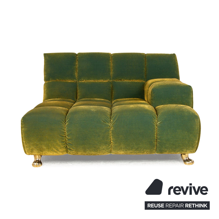 Bretz Ocean 7 Fabric Lounger Green Yellow Recamiere Daybed Sofa Couch