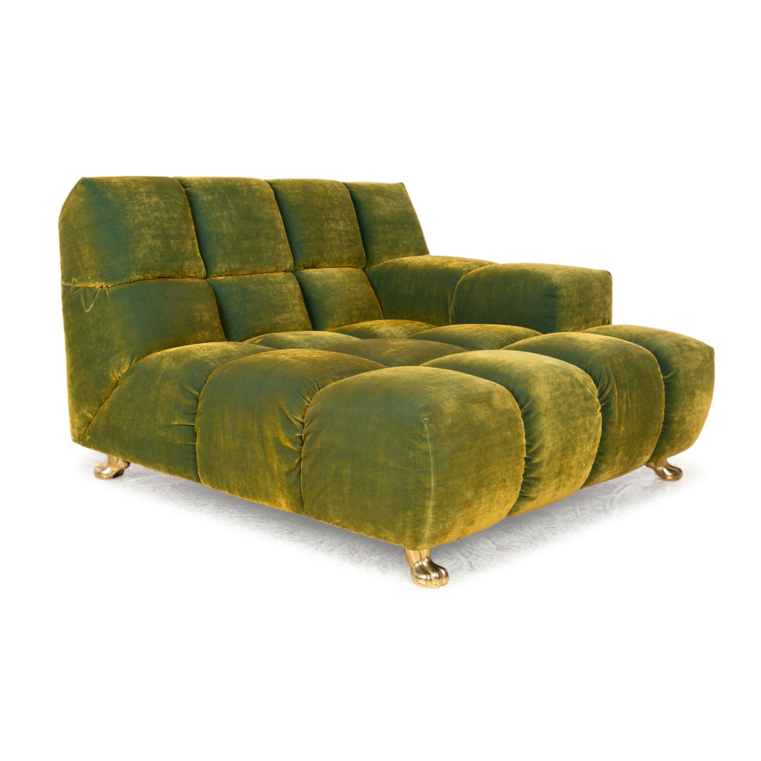 Bretz Ocean 7 Fabric Lounger Green Yellow Recamiere Daybed Sofa Couch