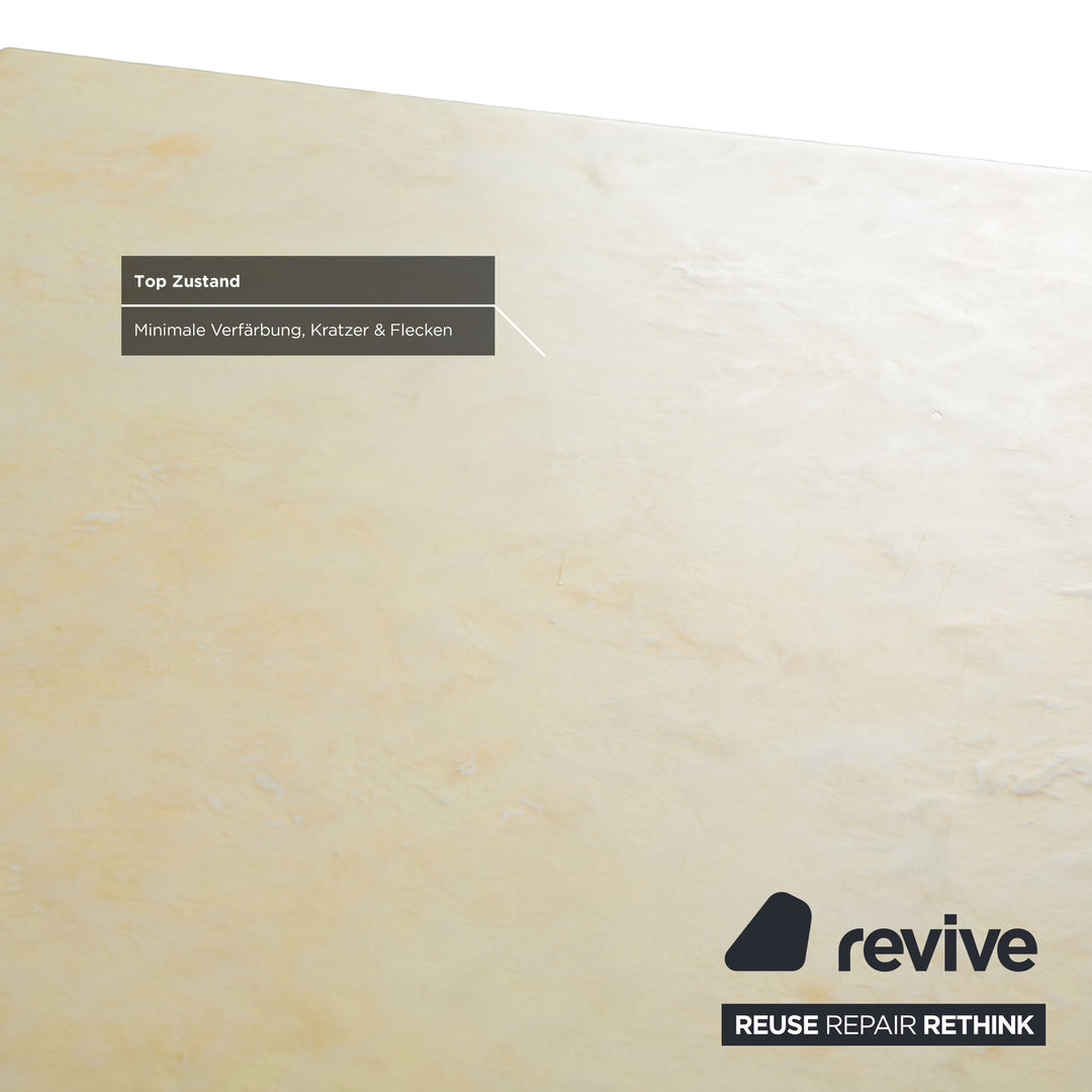 Bretz Ohlinda MDF Esstisch Creme Weiß Gold 270 x 110 x 74 cm