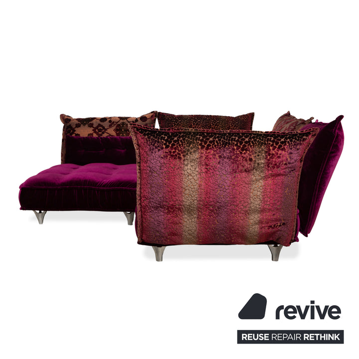 Bretz Ohlinda Stoff Ecksofa Lila Sofa Couch