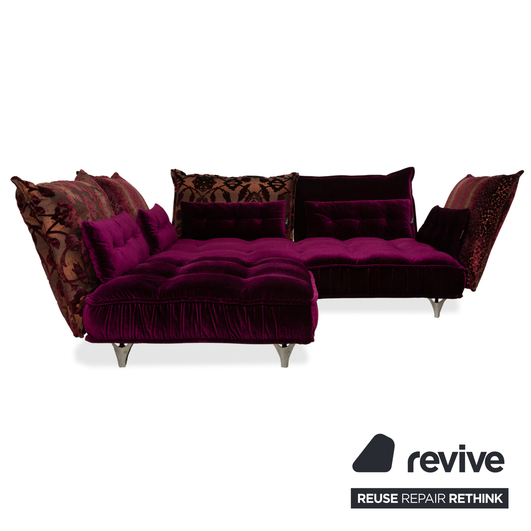 Bretz Ohlinda Stoff Ecksofa Lila Sofa Couch