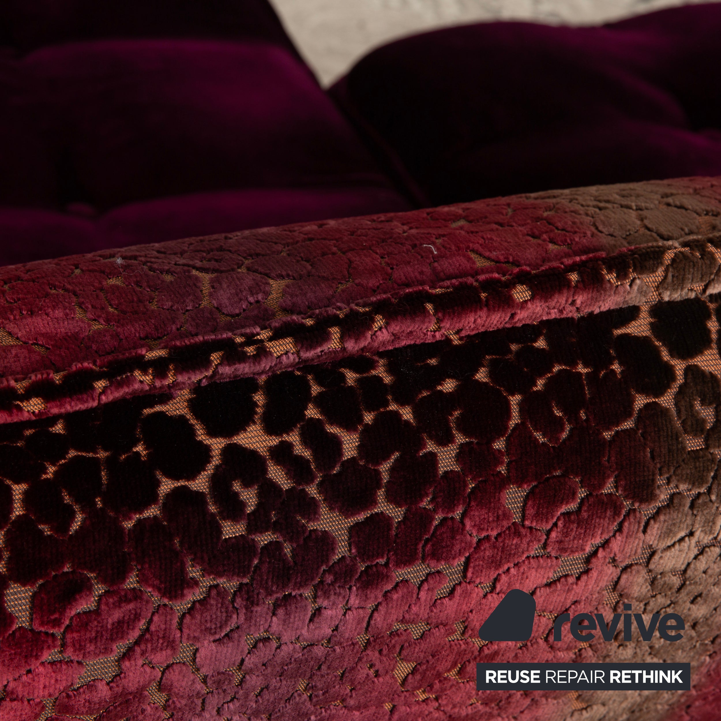 Bretz Ohlinda Stoff Ecksofa Lila Sofa Couch