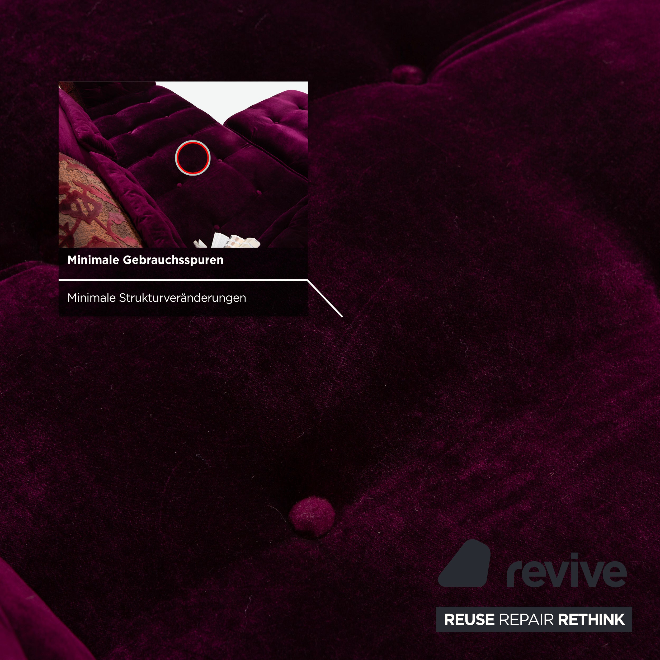 Bretz Ohlinda Stoff Ecksofa Lila Sofa Couch