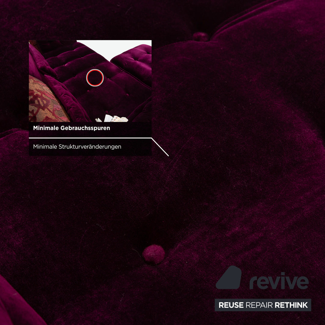 Bretz Ohlinda Stoff Ecksofa Lila Sofa Couch