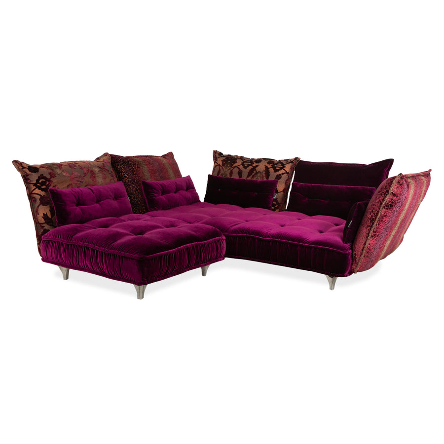 Bretz Ohlinda Stoff Ecksofa Lila Sofa Couch