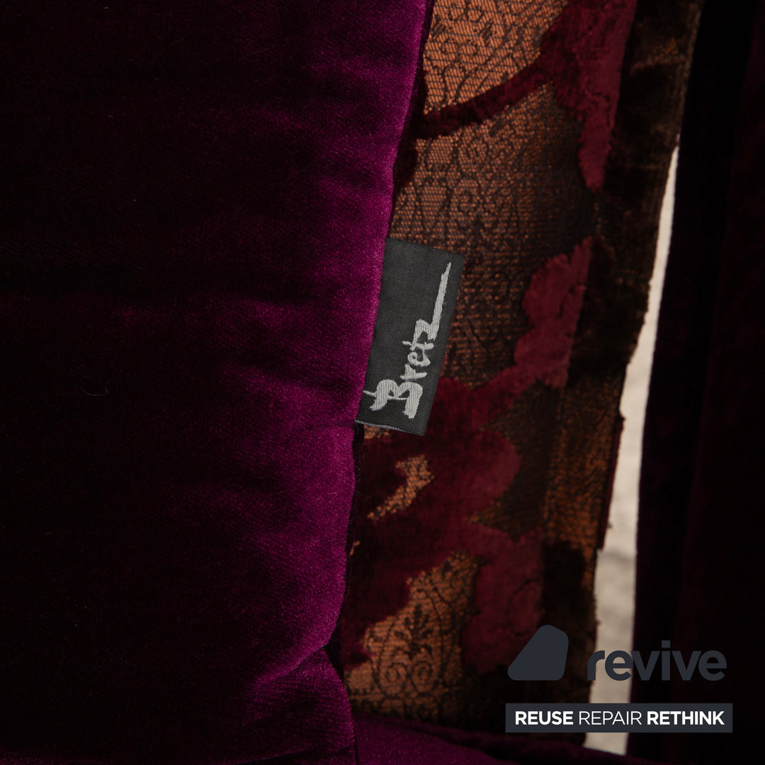 Bretz Ohlinda Stoff Ecksofa Lila Sofa Couch