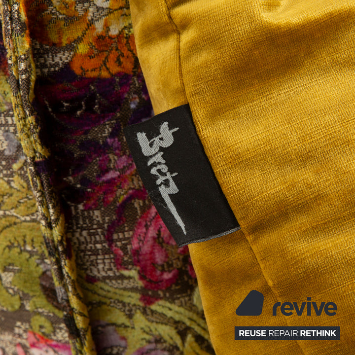 Bretz Ohlinda Stoff Liege Grün midsummer oliv bunt Blumenmuster Muster Samt Daybed