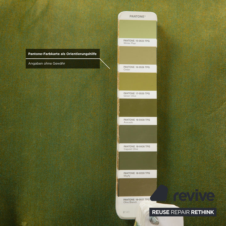 Bretz Ohlinda Stoff Liege Grün midsummer oliv bunt Blumenmuster Muster Samt Daybed